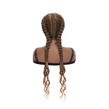 Lace Front Braiding Cornrow Braids Wig with Baby Hair African Black Women