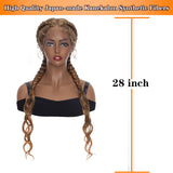 Lace Front Braiding Cornrow Braids Wig with Baby Hair African Black Women