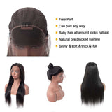 HD Lace Front Wigs Human Hair Straight Wig with Baby Hair for Black Women