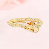 Bling Gold Hair Clips For Women Fashion Chic Hair Accessories
