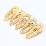 Bling Gold Hair Clips For Women Fashion Chic Hair Accessories