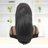 Ombre Human Hair Lace Frontal Wigs Brown on Black Hair Wig Straight Lace Wig