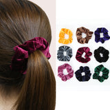 Velvet Scrunchies Pure Color in Hair Accessories