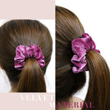 Velvet Scrunchies Pure Color in Hair Accessories