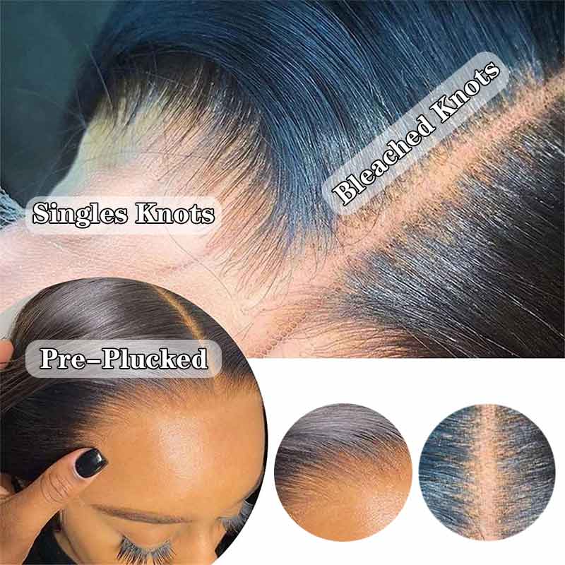 HD Lace Front Wigs Human Hair Straight Wig with Baby Hair for Black Women