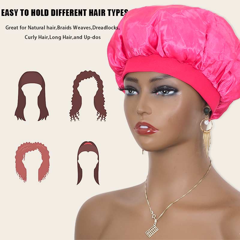 Satin Bonnet Sleep Cap for Curly Hair Silky Satin Cap for Women