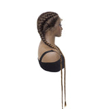 Synthetic Lace Front Wig Heat Resistant Box Braided Wig Cosplay Wigs For Black Women