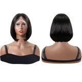 T Part Lace Wig Straight Bob Wigs Human Hair Middle Part For Black Women