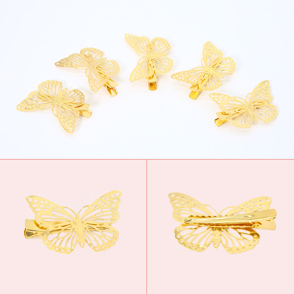 Chic 2-Pack Butterfly Hair Clip for Girls Women's Hair Accessories